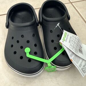 CROCS Kids Black Slip-On Sandals / off court clog
